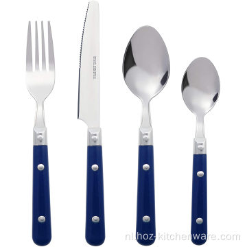 16-delige roestvrijstalen flatware zilverware bestek set